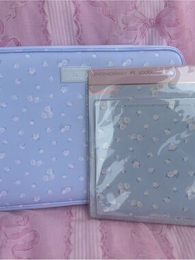 LoveShackFancy Floral Lavender Laptop Sleeve and Mouse Pad Bundle